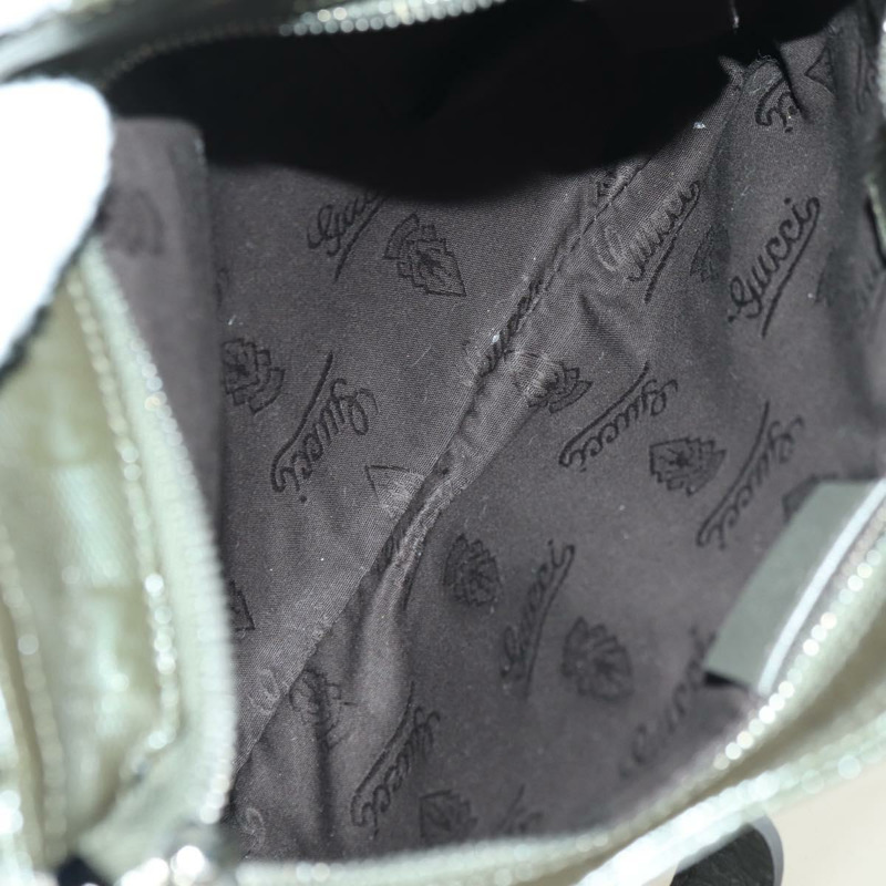 【日本直送】GUCCI GG Implementation 單肩包 PVC 銀色卡其色 201538 Auth am11587V-9