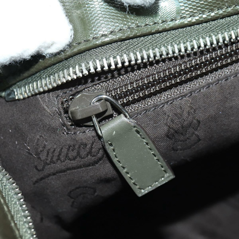 【日本直送】GUCCI GG Implementation 單肩包 PVC 銀色卡其色 201538 Auth am11587V-22