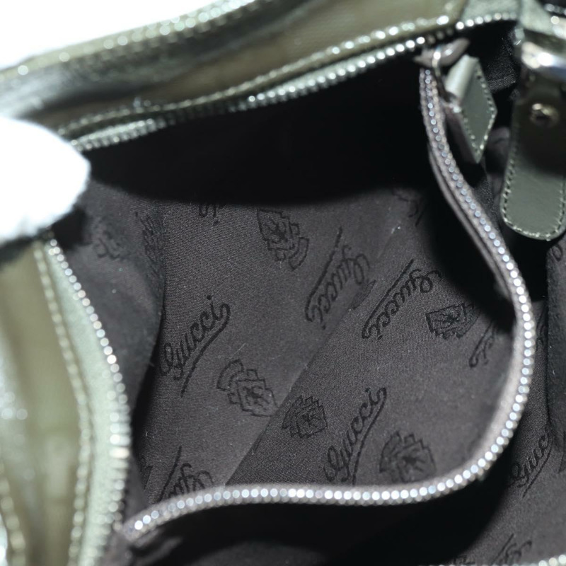 【日本直送】GUCCI GG Implementation 單肩包 PVC 銀色卡其色 201538 Auth am11587V-23