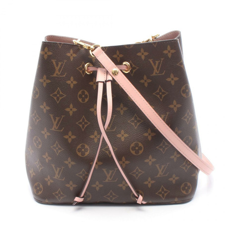 路易威登 NeoNoe 單肩包 M44022 Monogram 帆布皮革 棕色粉紅色 LV