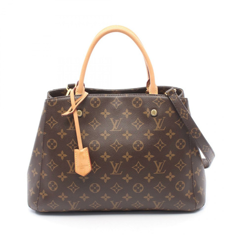 路易威登 Montaigne MM 單肩手提包 M41056 Monogram 帆布皮革二手