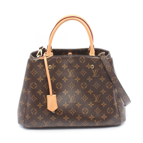 路易威登 Montaigne MM 單肩手提包 M41056 Monogram 帆布皮革二手
