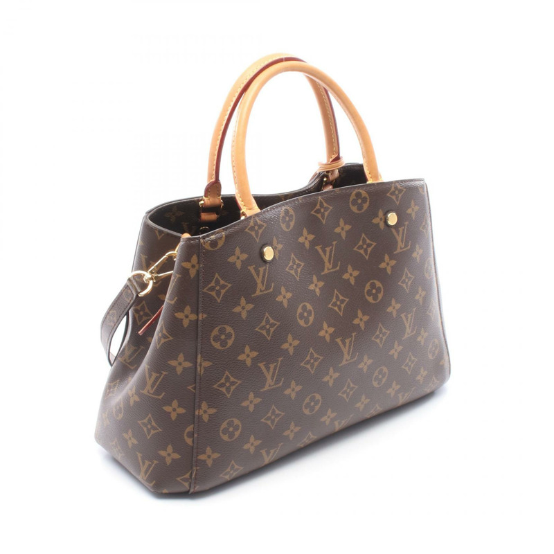 路易威登 Montaigne MM 單肩手提包 M41056 Monogram 帆布皮革二手-1