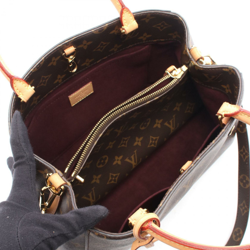 路易威登 Montaigne MM 單肩手提包 M41056 Monogram 帆布皮革二手-2