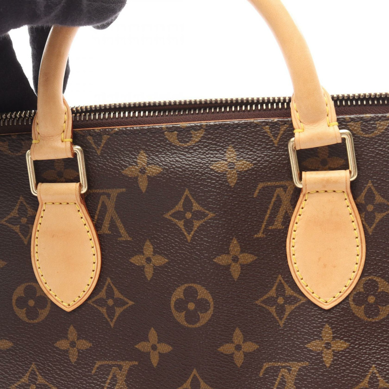 路易威登 Popincourt 手提包 M40009 Monogram 帆布皮革棕色二手女士-5