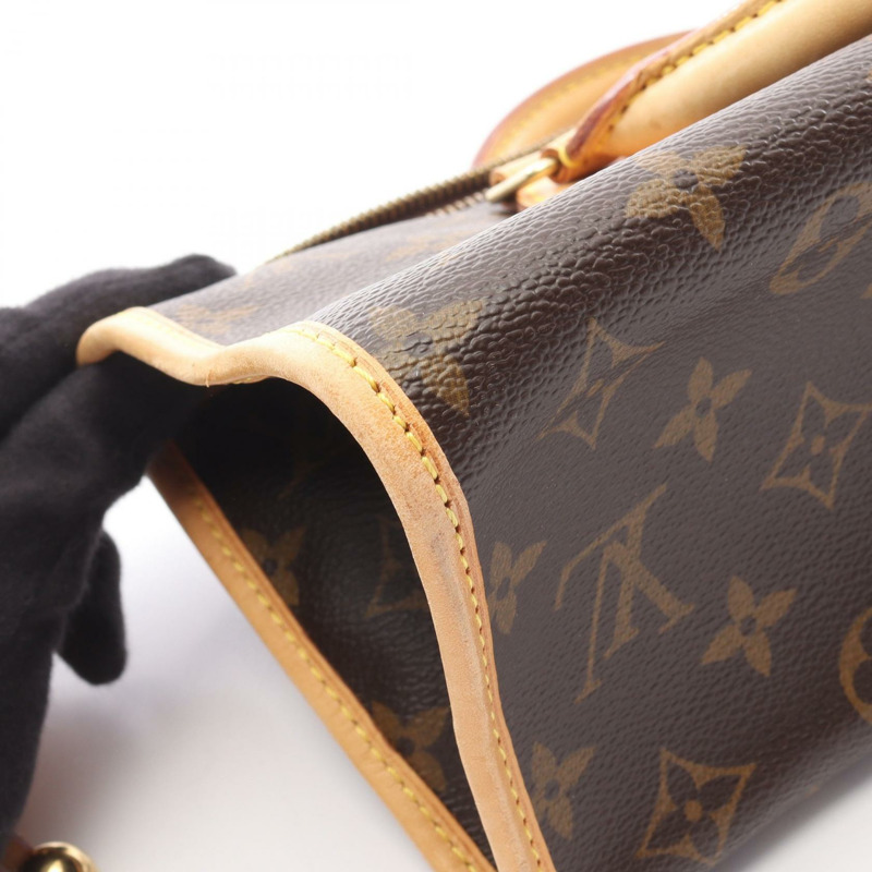 路易威登 Popincourt 手提包 M40009 Monogram 帆布皮革棕色二手女士-11