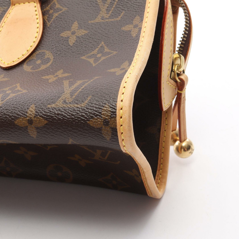 路易威登 Popincourt 手提包 M40009 Monogram 帆布皮革棕色二手女士-13