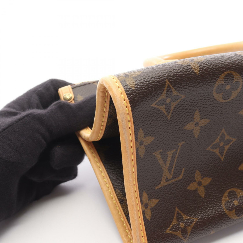 路易威登 Popincourt 手提包 M40009 Monogram 帆布皮革棕色二手女士-14