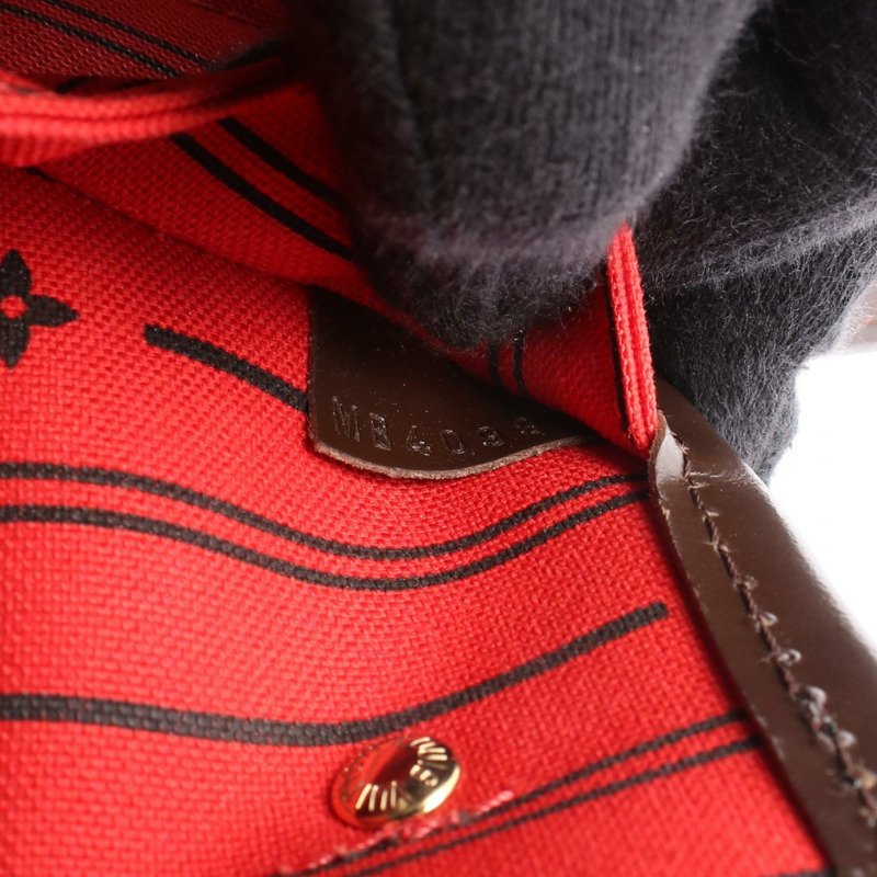路易威登 Neverfull PM 單肩背包 N51109 Damier 帆布皮革款 二手-4