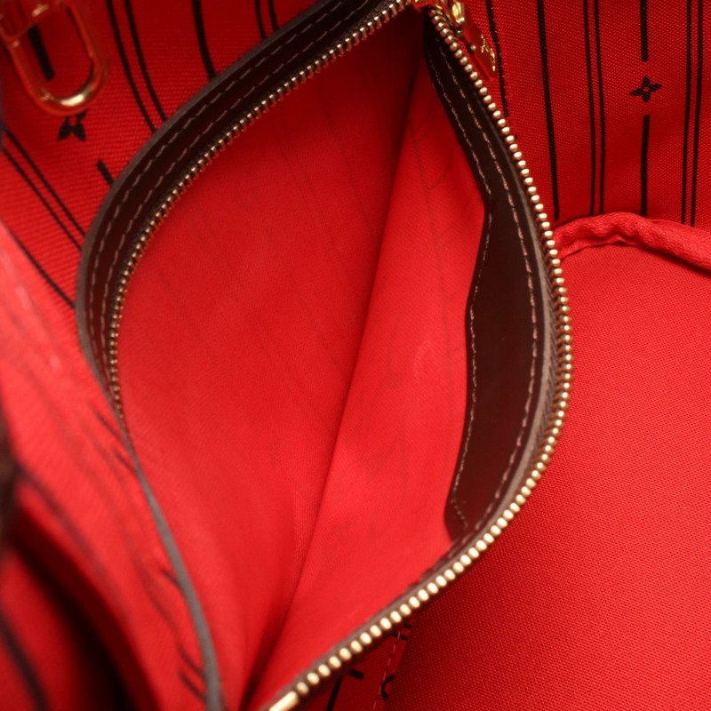 路易威登 Neverfull PM 單肩背包 N51109 Damier 帆布皮革款 二手-5
