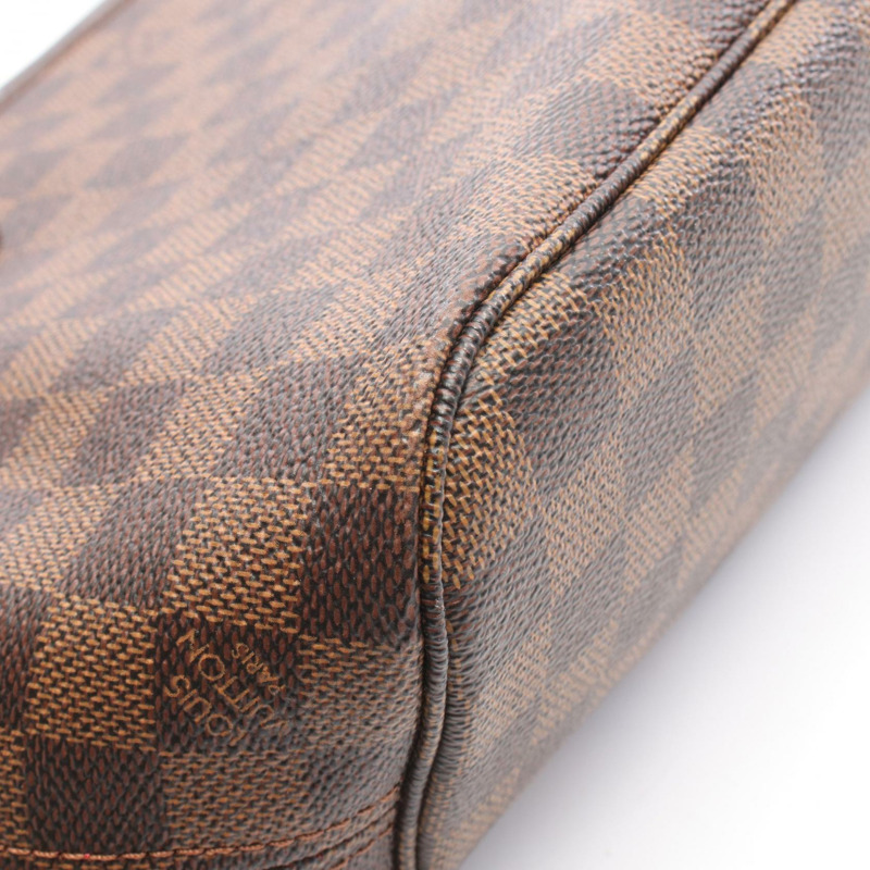 路易威登 Neverfull PM 單肩背包 N51109 Damier 帆布皮革款 二手-10