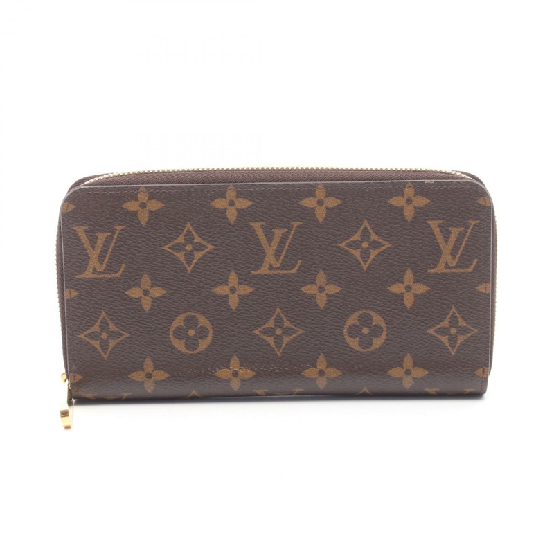 路易威登 Zippy 長版皮夾 M42616 Monogram 帆布棕色二手男女通用款 LV-0