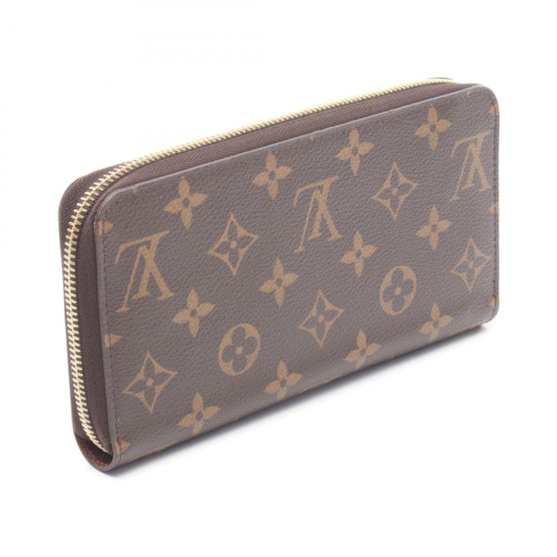 路易威登 Zippy 長版皮夾 M42616 Monogram 帆布棕色二手男女通用款 LV-1