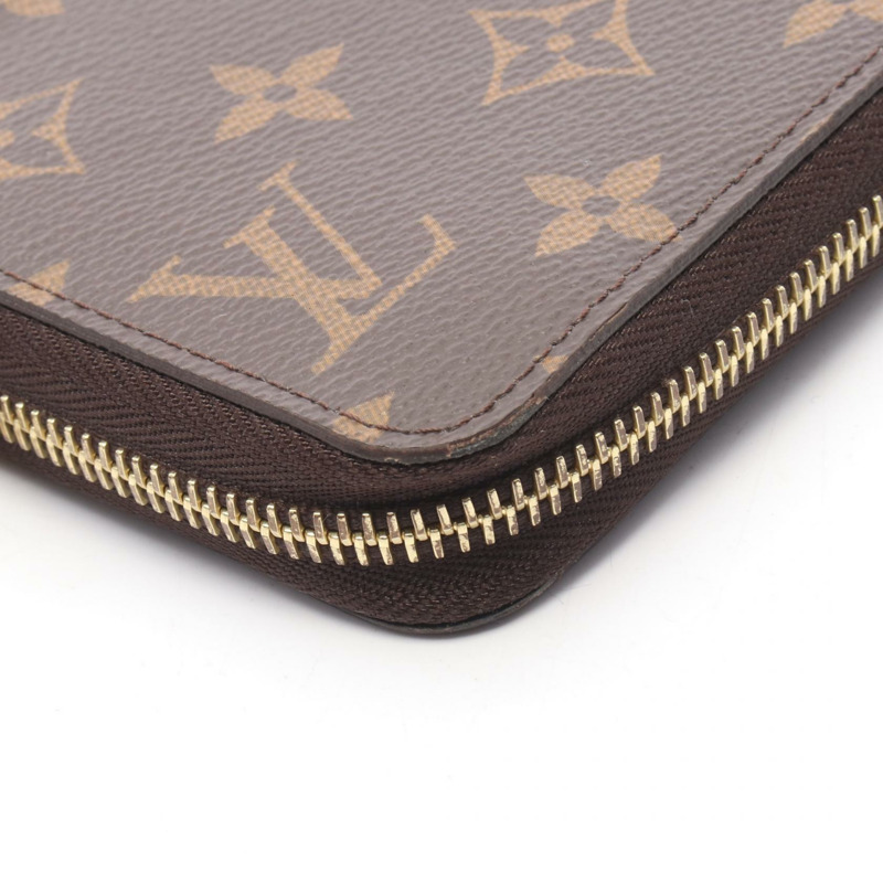 路易威登 Zippy 長版皮夾 M42616 Monogram 帆布棕色二手男女通用款 LV-6