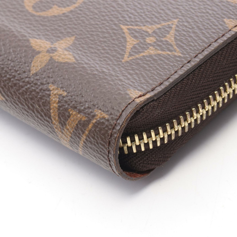 路易威登 Zippy 長版皮夾 M42616 Monogram 帆布棕色二手男女通用款 LV-7