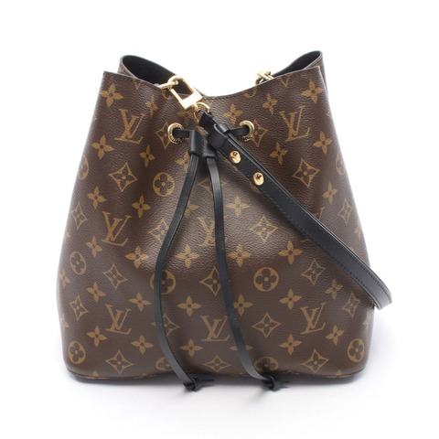路易威登 NeoNoe 肩背包 M44020 Monogram 帆布 棕色 黑色 二手 LV