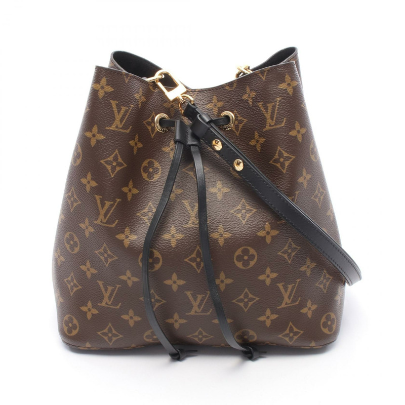 路易威登 NeoNoe 肩背包 M44020 Monogram 帆布 棕色 黑色 二手 LV-0