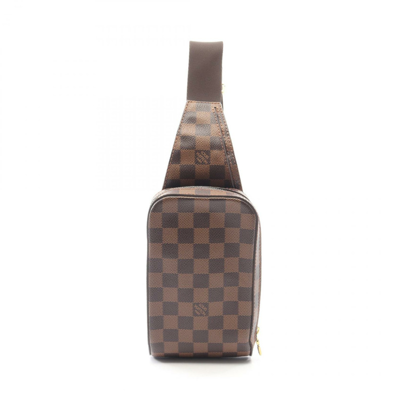 LOUIS VUITTON Geronimos 腰包斜背包 N51994 Damier 帆布 Ebene 二手 LV-0