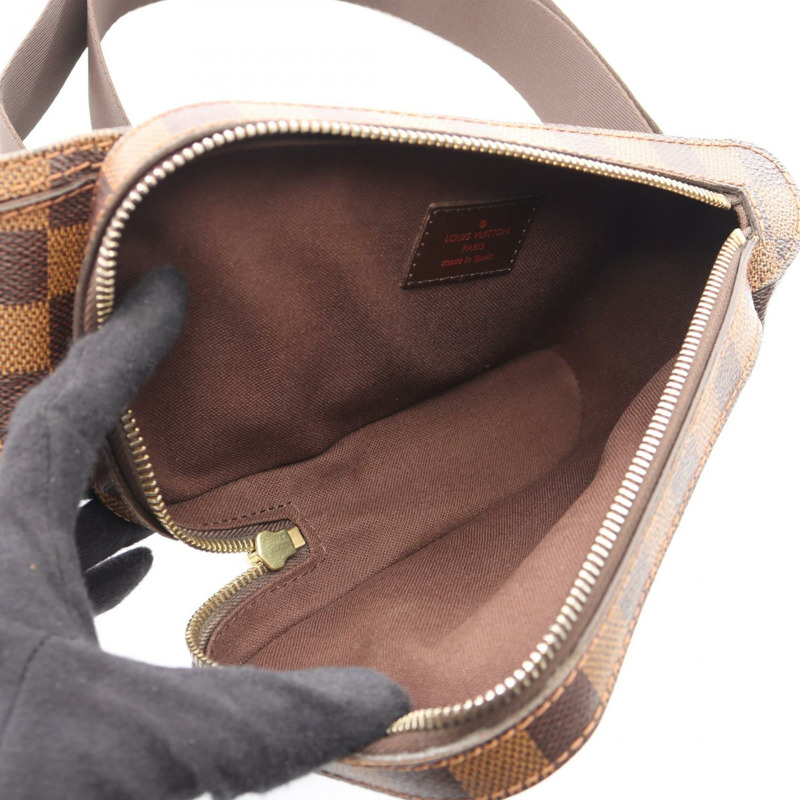 LOUIS VUITTON Geronimos 腰包斜背包 N51994 Damier 帆布 Ebene 二手 LV-2