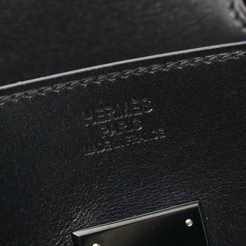 愛馬仕 Birkin 30 手提包 Box 小牛皮 So Black HW 二手女士 N-3