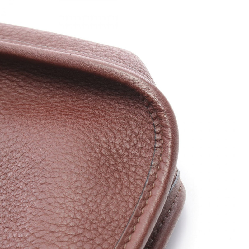HERMES Vespa PM 單肩包 030237CC Togo 皮革 棕色 Noisette GHW 二手 A-8
