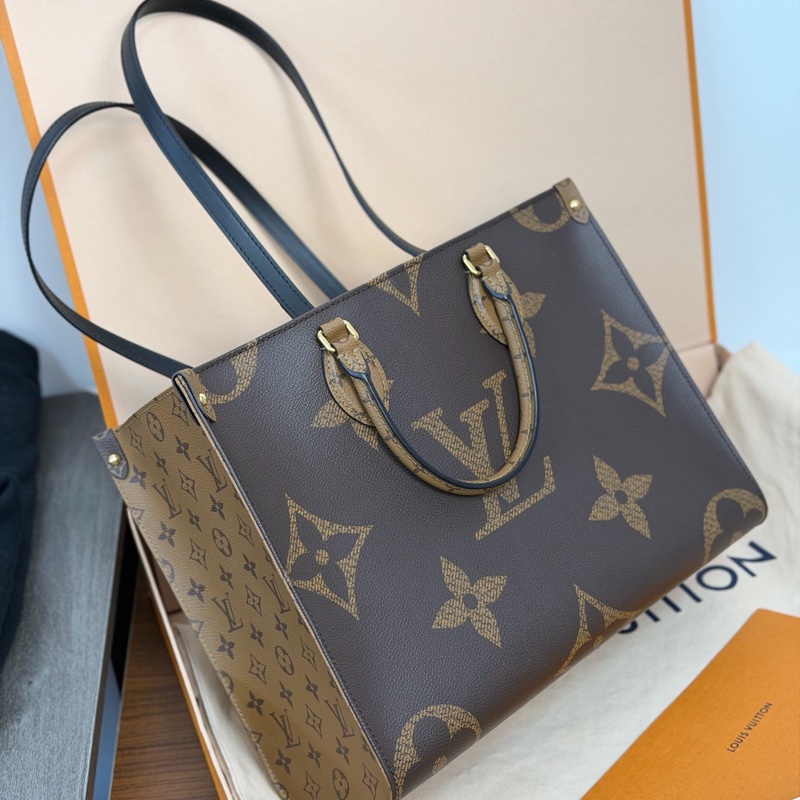 🌷新款芯片款！Louis Vuitton 路易威登 Onthego MM老花拚色 中號-1