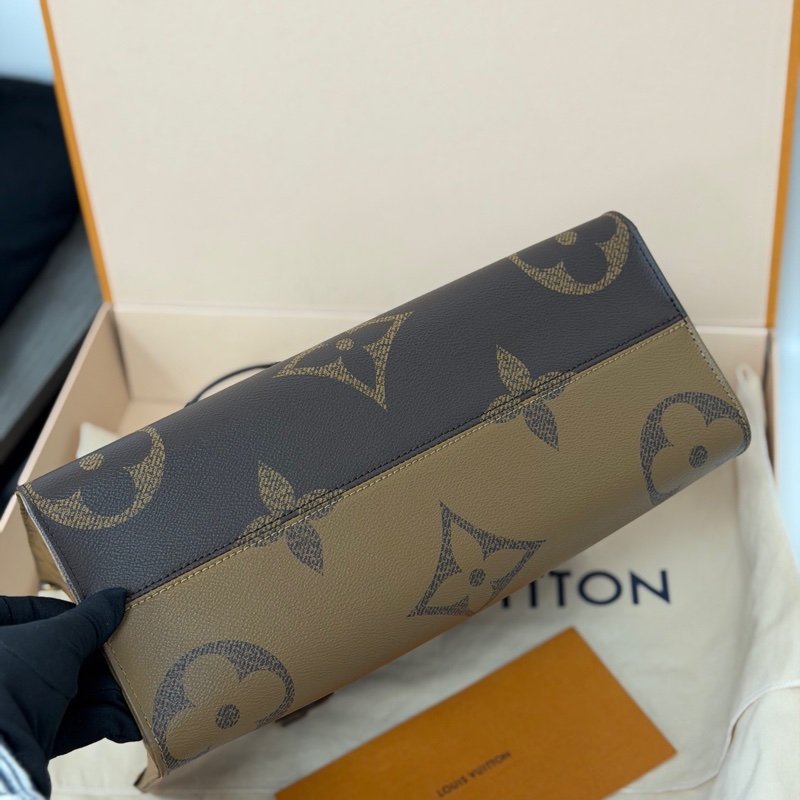 🌷新款芯片款！Louis Vuitton 路易威登 Onthego MM老花拚色 中號-5