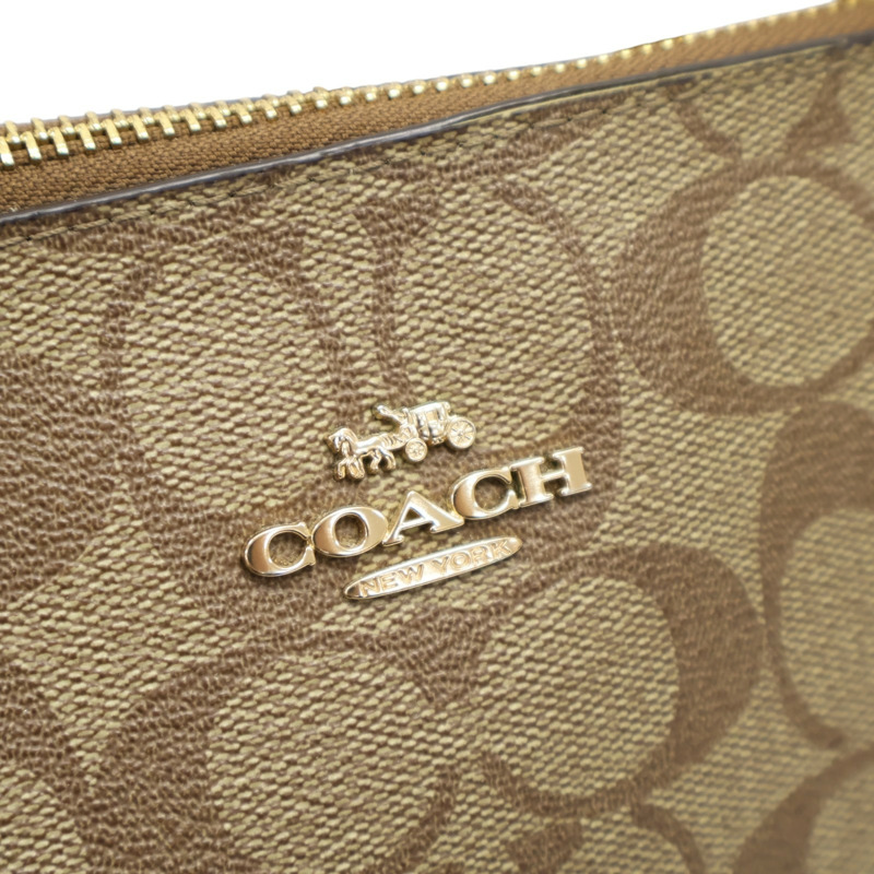 棕色 帆布 Zip Top Tote  手提包【COACH 寇馳】 4455-6