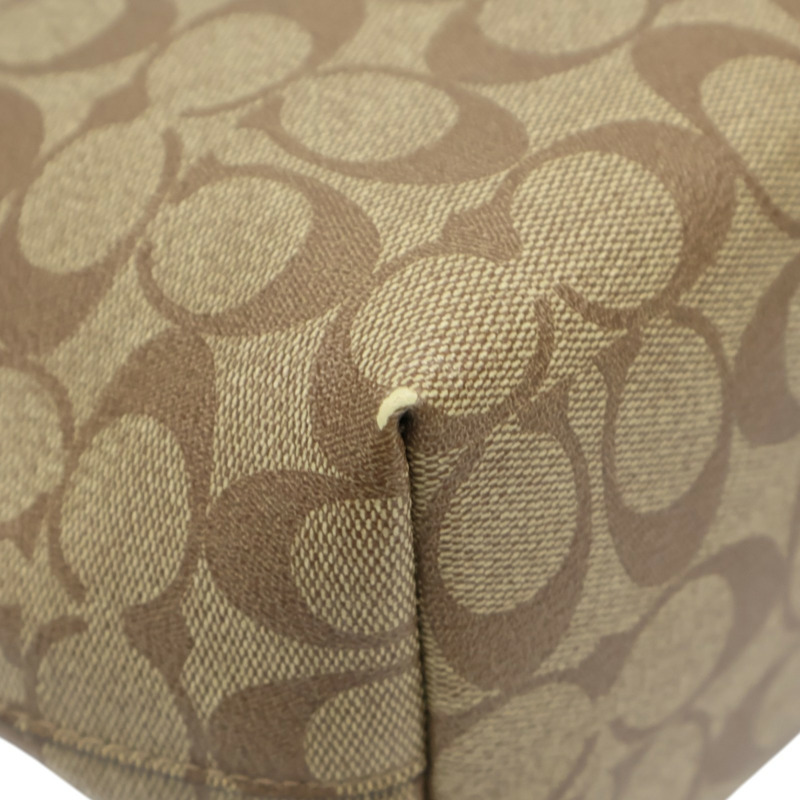 棕色 帆布 Zip Top Tote  手提包【COACH 寇馳】 4455-9