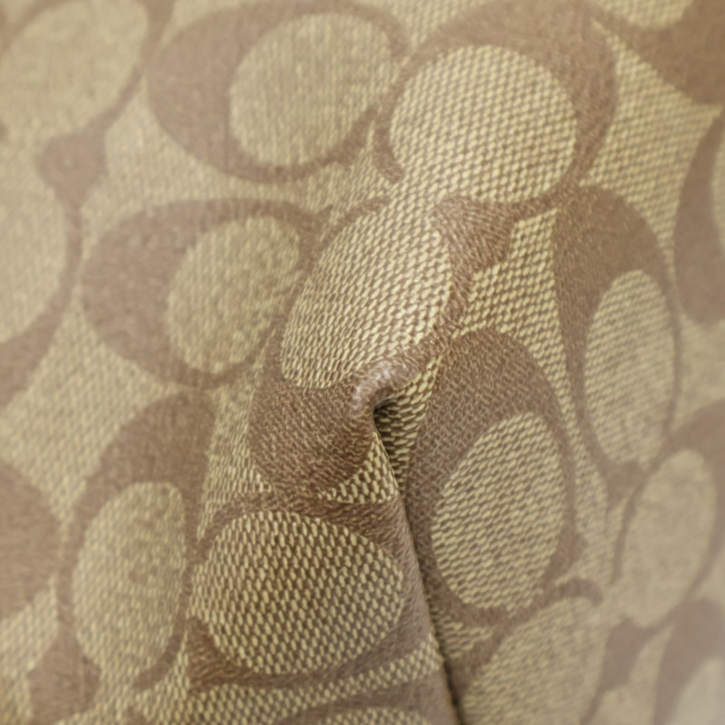 棕色 帆布 Zip Top Tote  手提包【COACH 寇馳】 4455-12