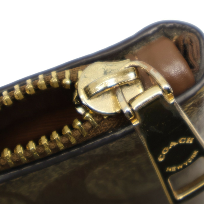 棕色 帆布 Zip Top Tote  手提包【COACH 寇馳】 4455-14