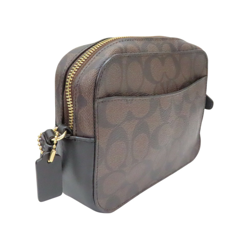棕色 帆布 Jamie Camera Bag 肩背包 91677【COACH 寇馳】 91677-1