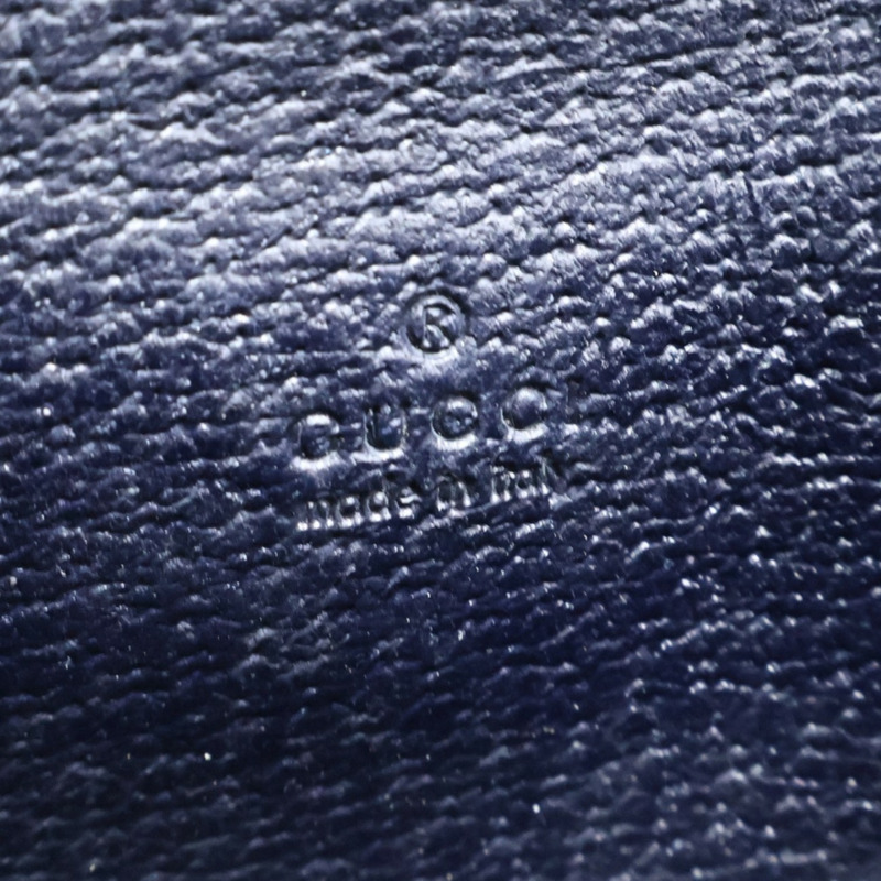 深藍色牛皮 卡夾 名片夾【GUCCI 古馳】 154269-3