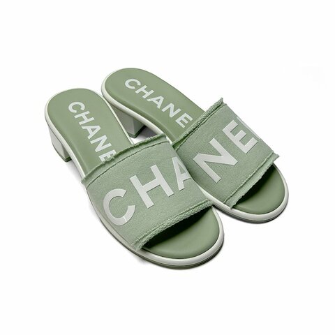 CHANEL 粗跟涼鞋 (意碼)