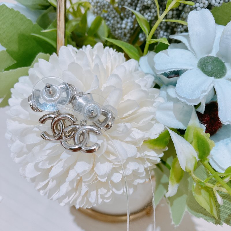 TK2000 香奈兒 蝴蝶水鑽 耳環 Chanel Ribbon With CC Logo Crystal x PHW Earrings-4