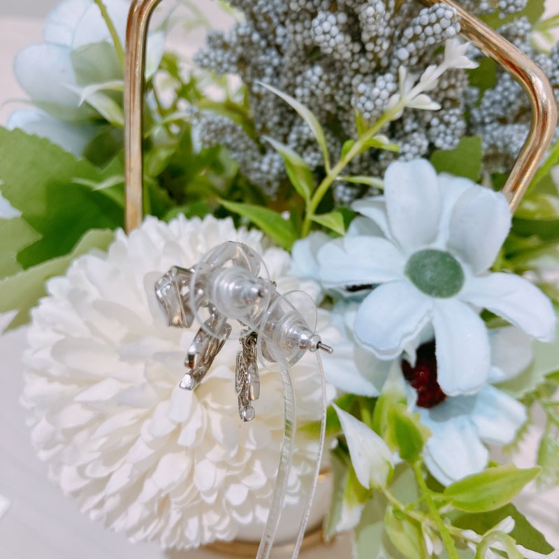 TK2000 香奈兒 蝴蝶水鑽 耳環 Chanel Ribbon With CC Logo Crystal x PHW Earrings-15
