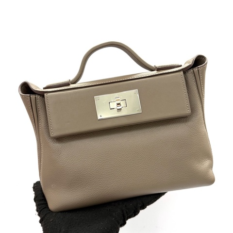 HERMES 愛馬仕 18 Etoupe 大象灰 24/24 MINI 21 B刻