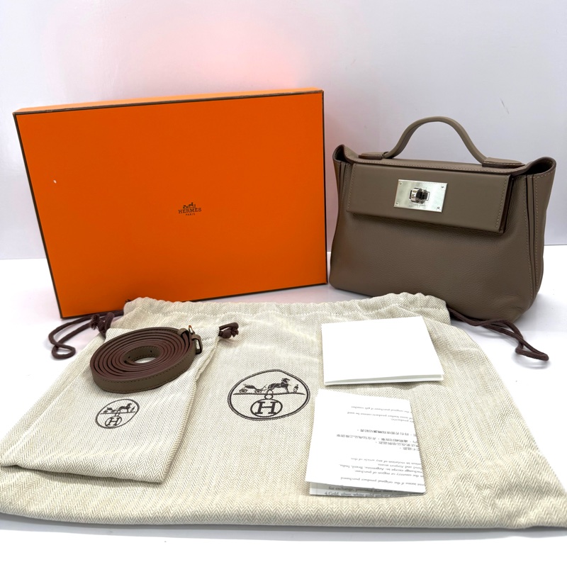 HERMES 愛馬仕 18 Etoupe 大象灰 24/24 MINI 21 B刻-2