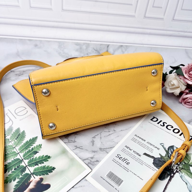 Fendi 3jours mini黃色鞦韆包 手提肩背包21.5×17×10 98新配件塵袋-7