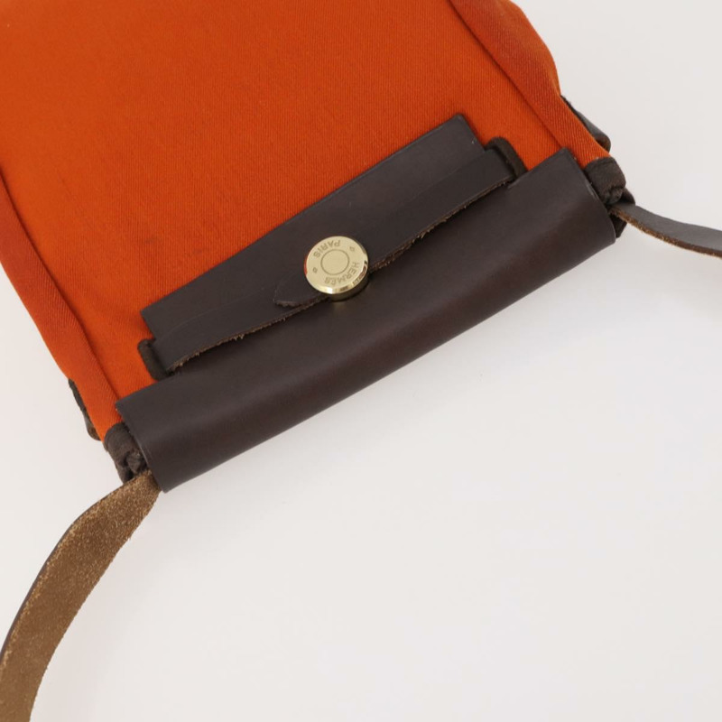 【日本直送】愛馬仕 Her Line Herbag TPM 帆布雙肩包,紅金配色,正品 ep14339A-5