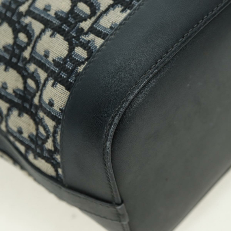 【日本直送】Christian Dior Trotter帆布鏈條單肩包 海軍藍 金色 正品 179181V-14