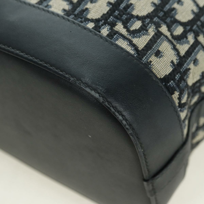 【日本直送】Christian Dior Trotter帆布鏈條單肩包 海軍藍 金色 正品 179181V-15