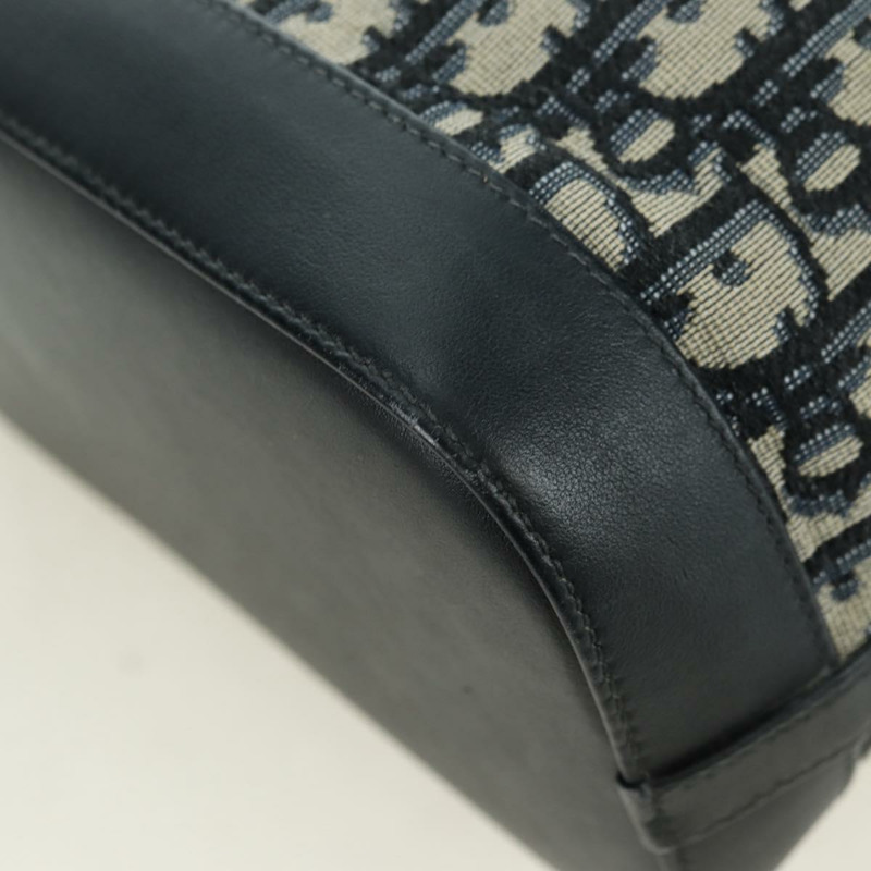 【日本直送】Christian Dior Trotter帆布鏈條單肩包 海軍藍 金色 正品 179181V-17