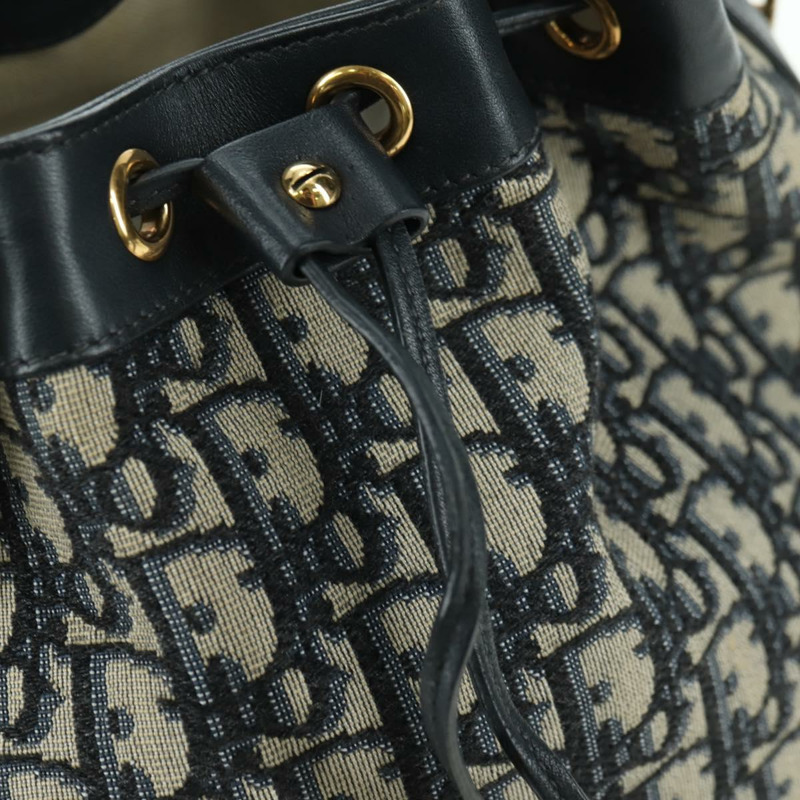 【日本直送】Christian Dior Trotter帆布鏈條單肩包 海軍藍 金色 正品 179181V-18