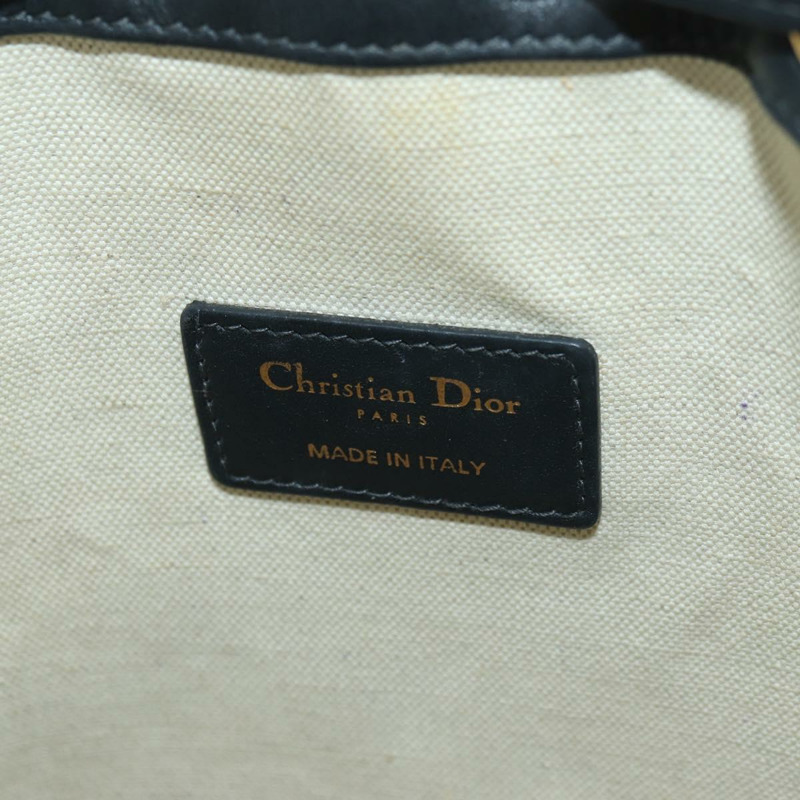 【日本直送】Christian Dior Trotter帆布鏈條單肩包 海軍藍 金色 正品 179181V-20