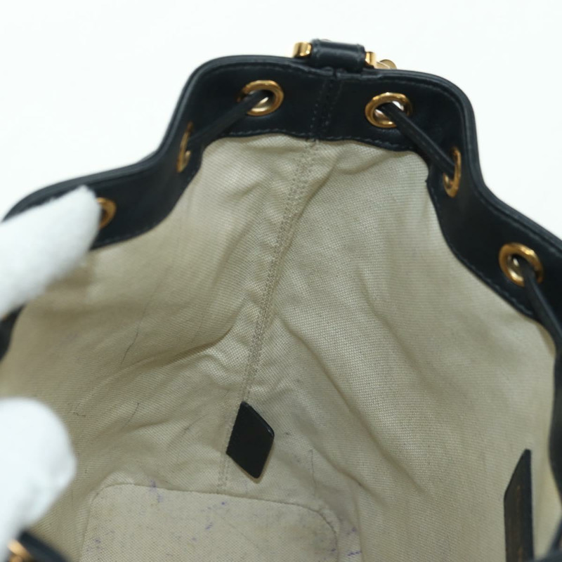 【日本直送】Christian Dior Trotter帆布鏈條單肩包 海軍藍 金色 正品 179181V-21