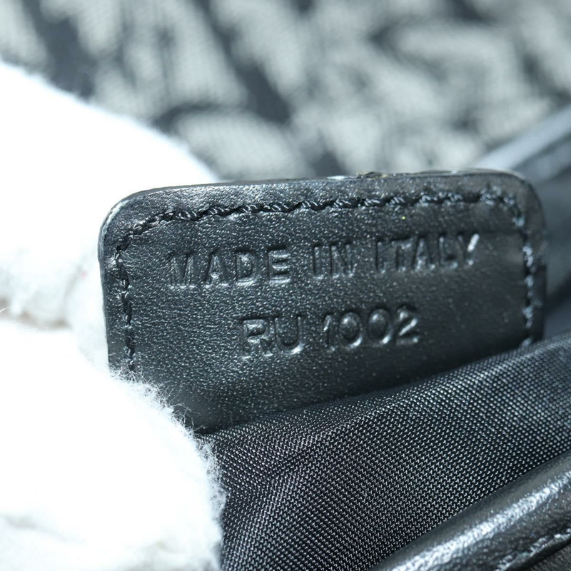 【日本直送】Christian Dior Trotter帆布馬鞍包手提包 黑色銀色 正品 ki6640M-10