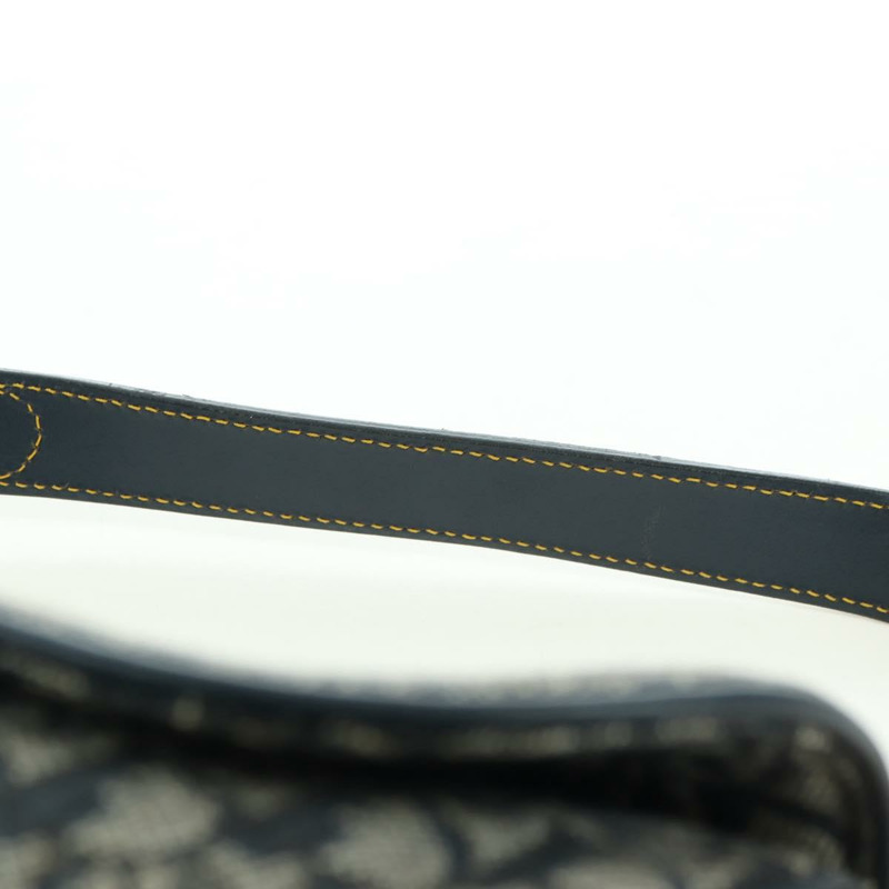 【日本直送】Christian Dior Trotter帆布馬鞍包手提包 海軍藍 金色 正品 ki6641SV-13