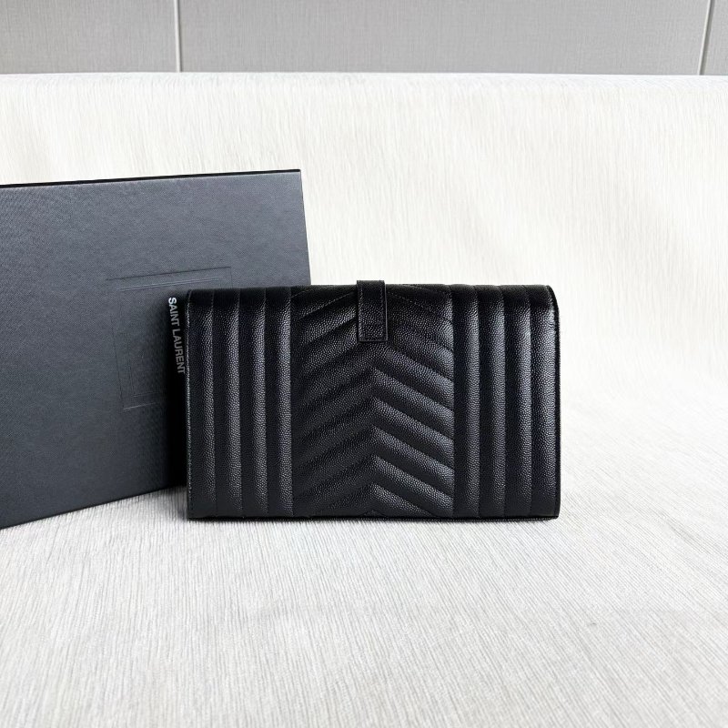 ️YSL envelope黑金信封包 中號 黑色 金扣 22.5*15*2 99新配件盒子 塵袋-5