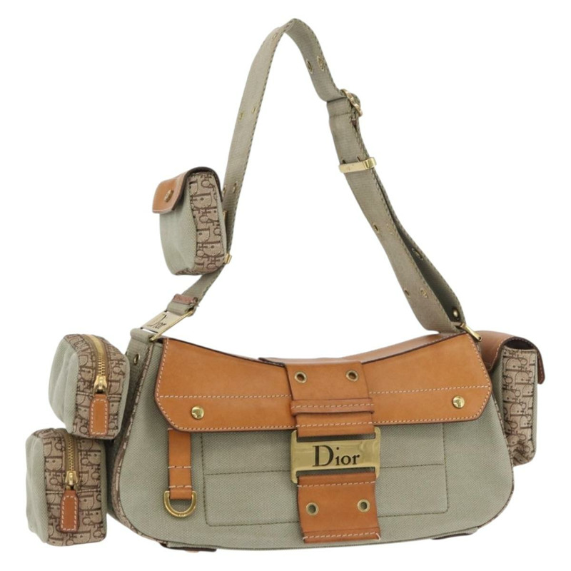 【日本直送】Christian Dior Street Chic 背包背包 米色 金色 正品 179612SAV-0
